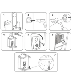 Croci Vogelfutterhaus Smart Wi-Fi, inkl. Kamera, ca. B23/H32,5/T24 cm