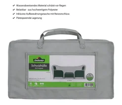 Dehner Abdeckhaube für Sitzgruppen, grau