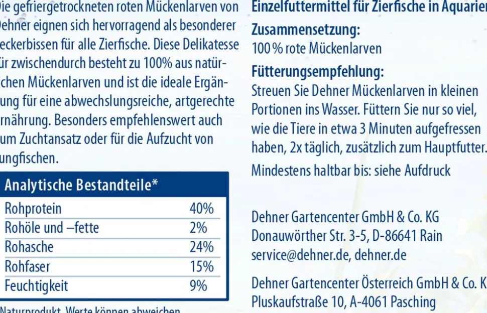 Dehner Aqua Rote Mückenlarven