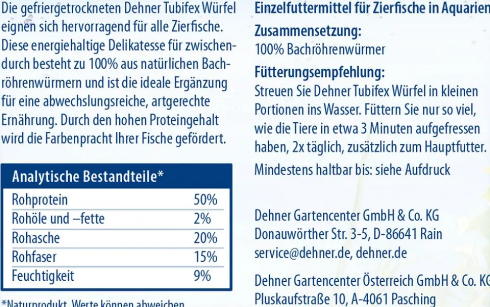 Dehner Aqua Tubifex Würfel