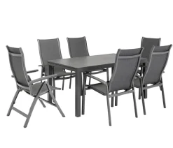 Dehner Ausziehtisch Chicago Dark, ca. B160-210/H75/T90 cm