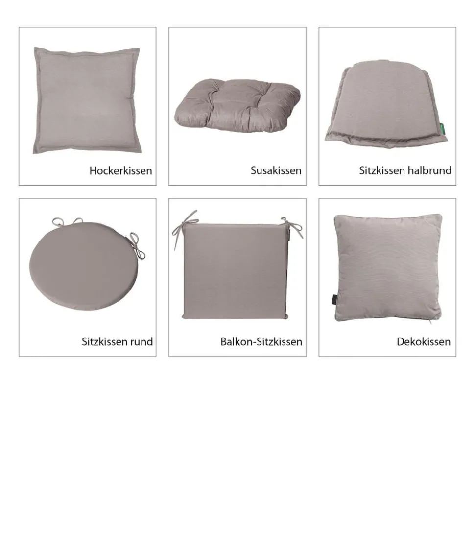 Dehner Balkon-Sitzkissen Veneto, ca. B45/H4/T40 cm