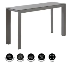 Dehner Balkontisch Chicago, ca. B133,5/H75/T42 cm