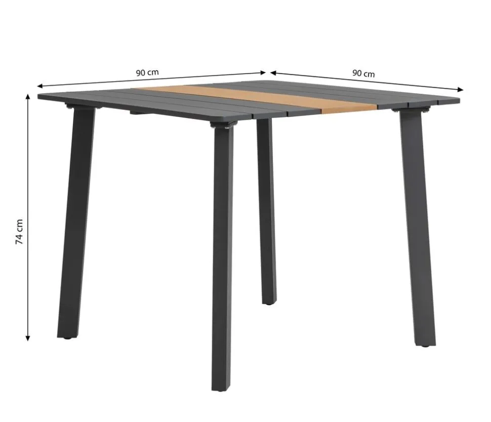 Dehner Balkontisch Montpellier, ca. B90/H74/T90 cm