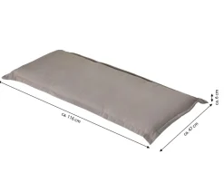 Dehner Bankauflage Veneto 2-Sitzer, ca. B116/H6/T47 cm