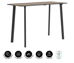 Dehner Bartisch Montpellier, ca. B160/H104/T66,5 cm