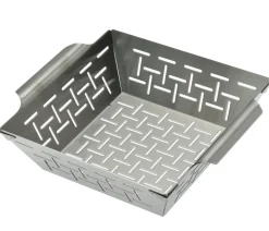 Dehner BBQ Edelstahl-Gemüsekorb, ca. B21,3/H6,5/T21,3 cm