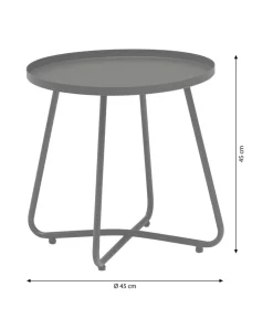Dehner Beistelltisch Ibiza, ca. Ø45/H45 cm