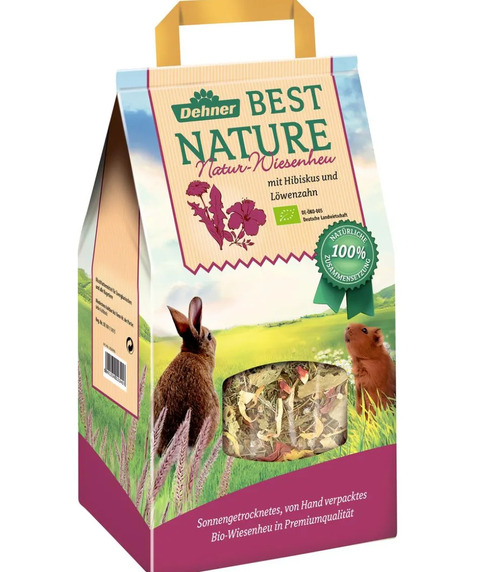 Dehner Best Nature Bio Natur-Wiesenheu, mit Hibiskus, 1 kg