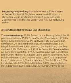 Dehner Best Nature Degu-/Chinchillafutter Superfood Mix