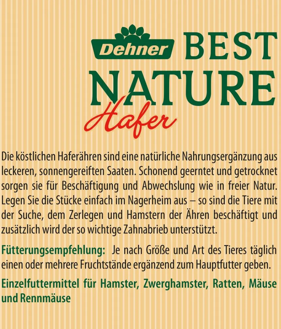 Dehner Best Nature Hafer, 75 g