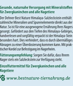 Dehner Best Nature Himalaya-Salzleckstein, 80 g