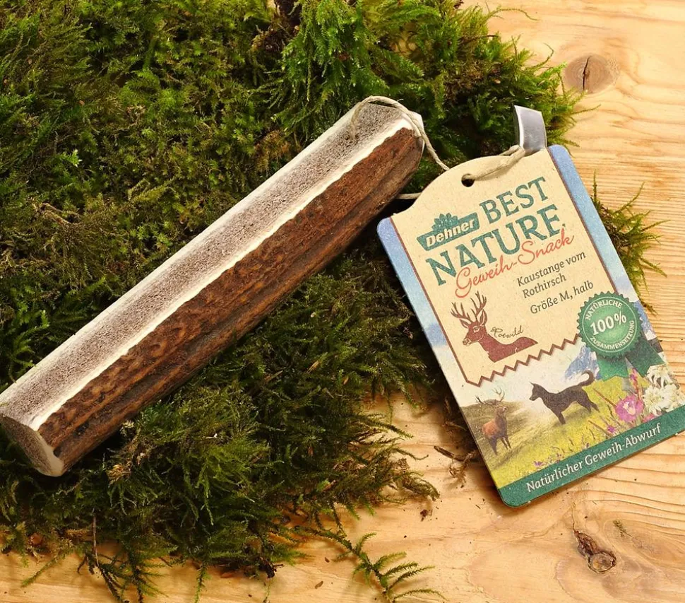 Dehner Best Nature Hundesnack Kaustange vom Rothirsch, halb