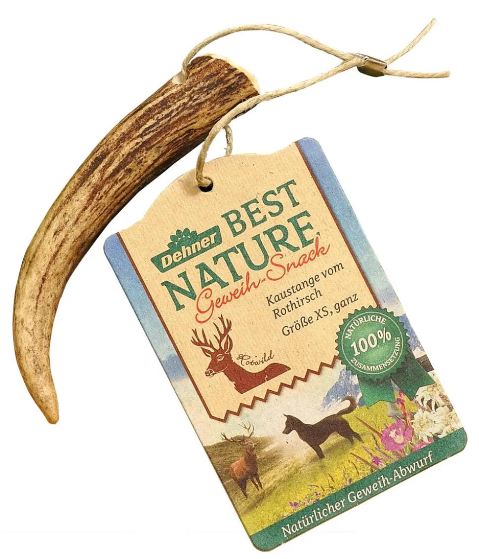 Dehner Best Nature Hundesnack Kaustange vom Rothirsch, ganz
