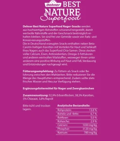 Dehner Best Nature Nagersnack Superfood Bärchen Chia & Karotte, 100 g