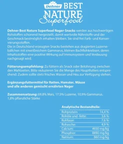 Dehner Best Nature Nagersnack Superfood Kugeln Protein, 75 g