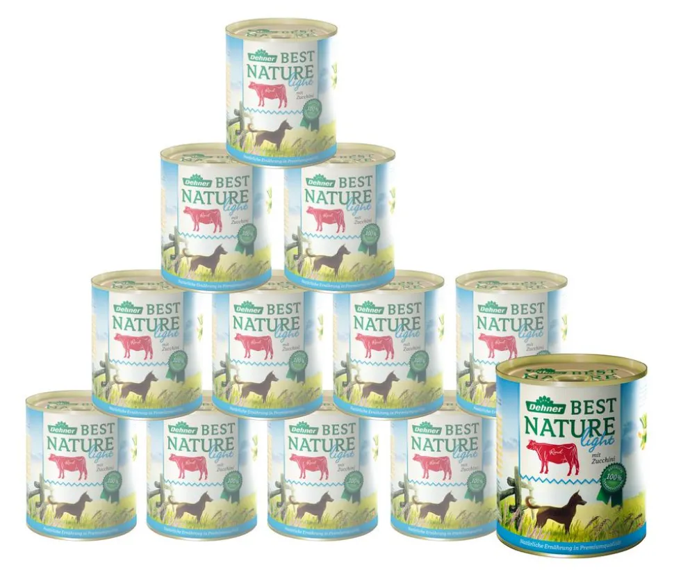 Dehner Best Nature Nassfutter für Hunde Light