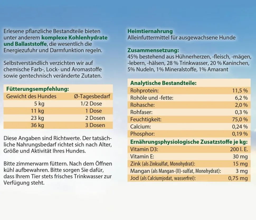 Dehner Best Nature Nassfutter für Hunde Adult