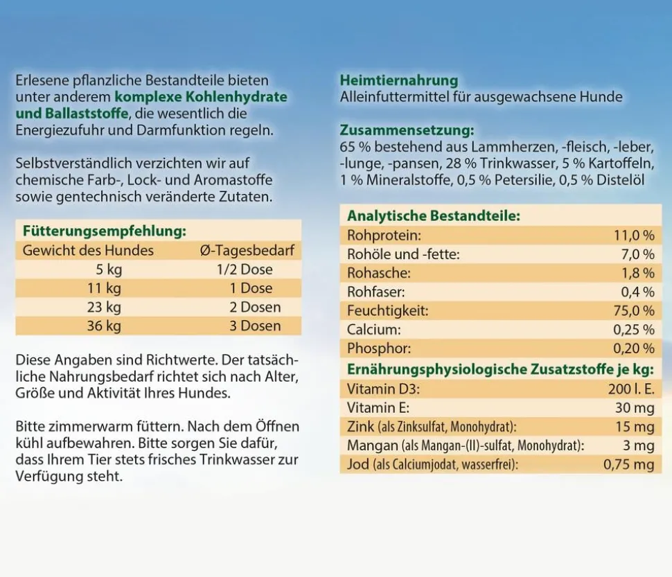 Dehner Best Nature Nassfutter für Hunde Adult
