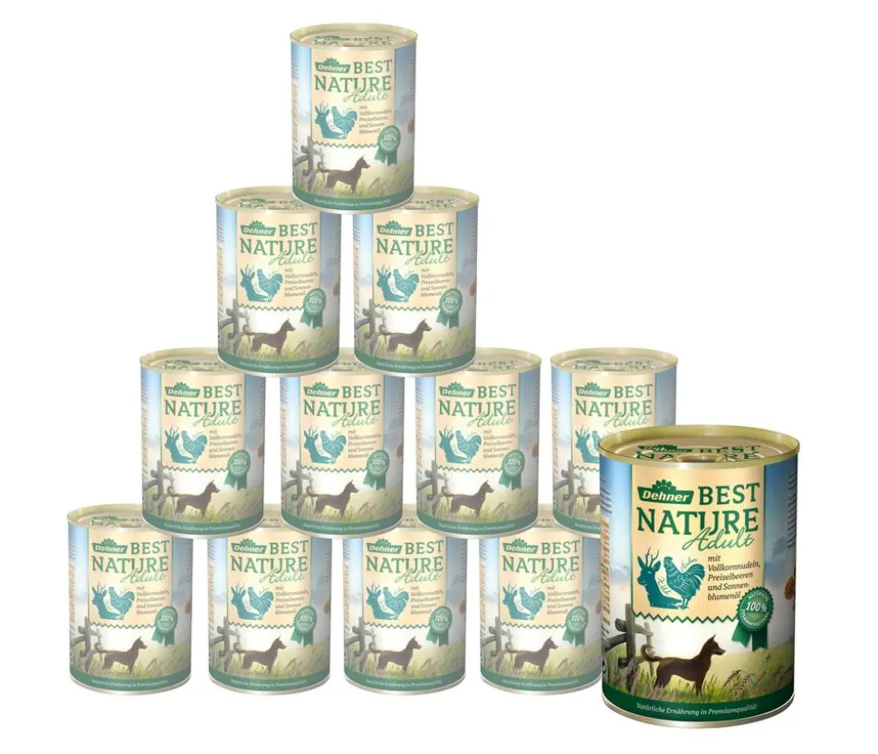 Dehner Best Nature Nassfutter für Hunde Adult