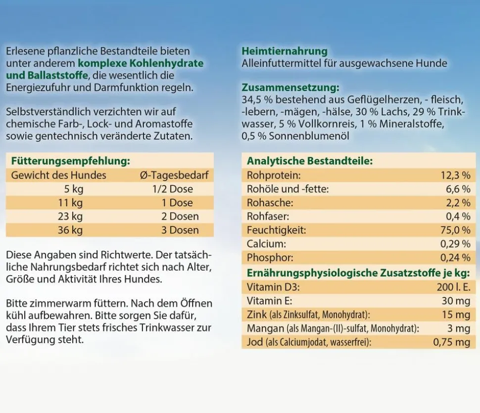 Dehner Best Nature Nassfutter für Hunde Adult