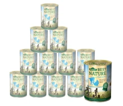 Dehner Best Nature Nassfutter für Hunde Junior, Kalb & Pute