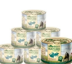 Dehner Best Nature Nassfutter für Katzen Adult, 6 x 200 g/400 g