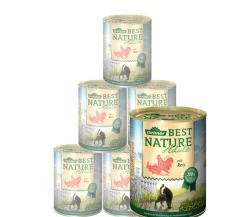 Dehner Best Nature Nassfutter für Katzen Adult, 6 x 200 g/400 g