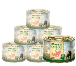 Dehner Best Nature Nassfutter für Katzen Adult, 6 x 200 g/400 g