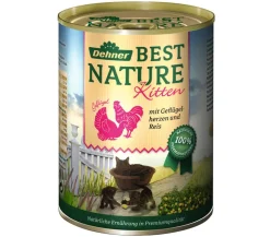 Dehner Best Nature Nassfutter für Katzen Kitten, 6 x 200 g/400 g