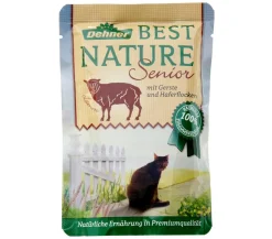 Dehner Best Nature Nassfutter für Katzen Senior, 16 x 85 g