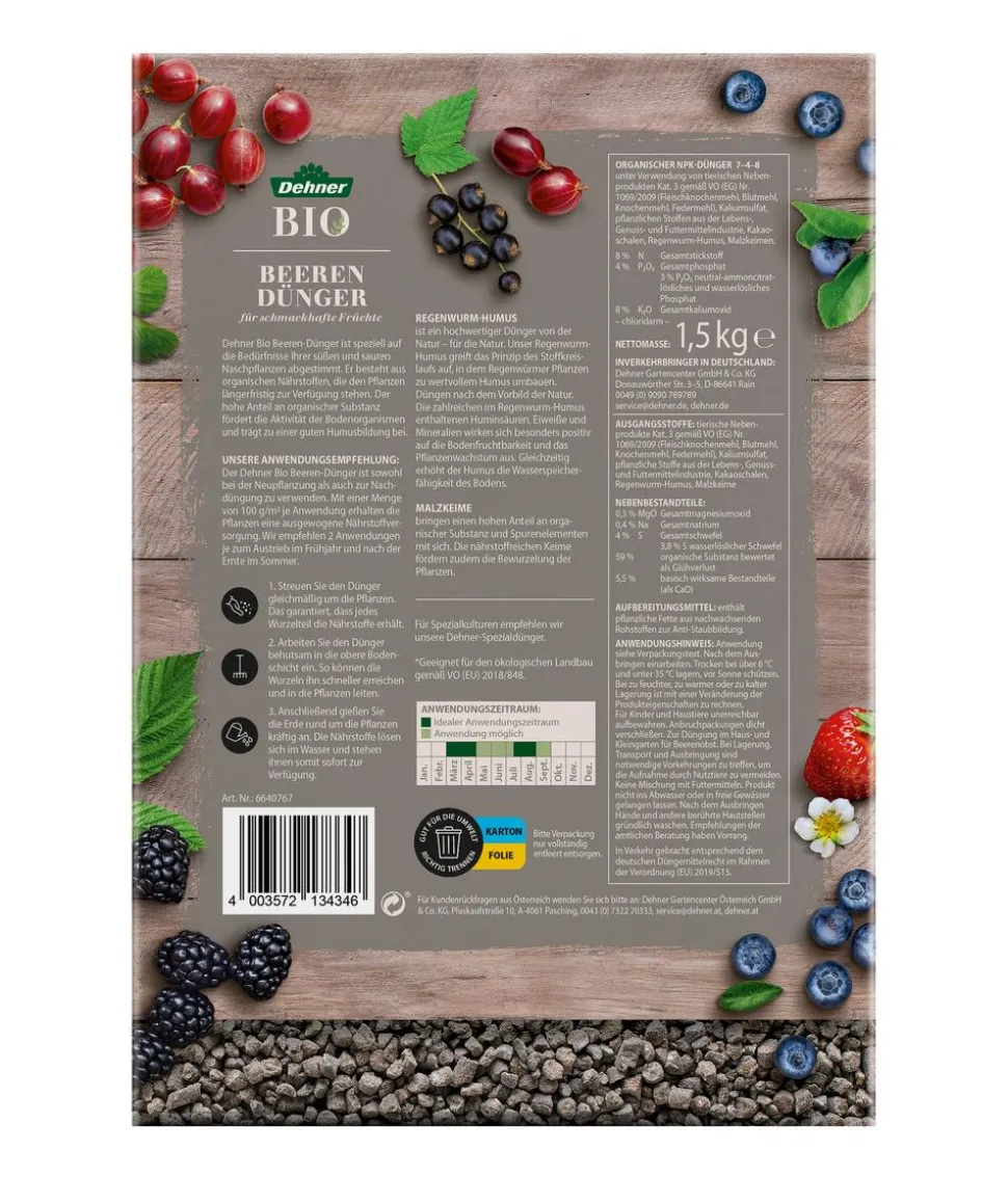 Dehner Bio Beerendünger, 1,5 kg