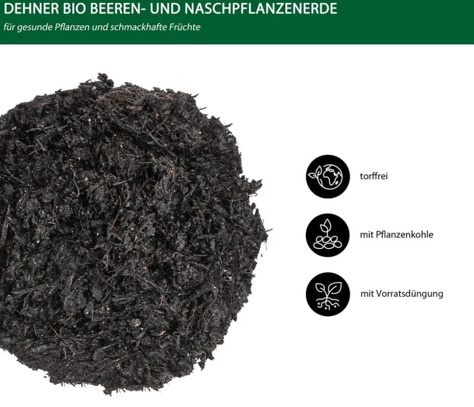 Dehner Bio Beeren- und Naschpflanzenerde, 20 l