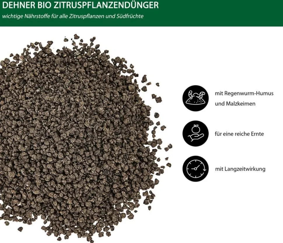 Dehner Bio Zitruspflanzen-Dünger, 1,5 kg
