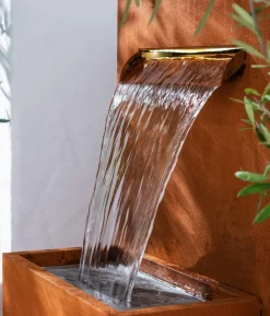 Dehner Cortenstahl-Gartenbrunnen Perth, ca. H89 cm