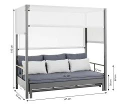 Dehner Daybed Hollywood, ca. B195/H195/T183 cm