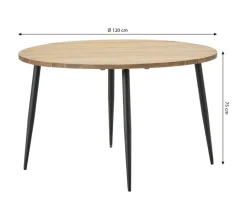 Dehner Dining-Tisch Venezia, Ø120/H75 cm