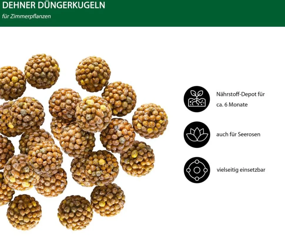 Dehner Düngerkugeln für Zimmerpflanzen, 25 Stück