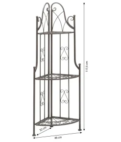 Dehner Eckregal Antik, ca. B46/H117,5/T32 cm