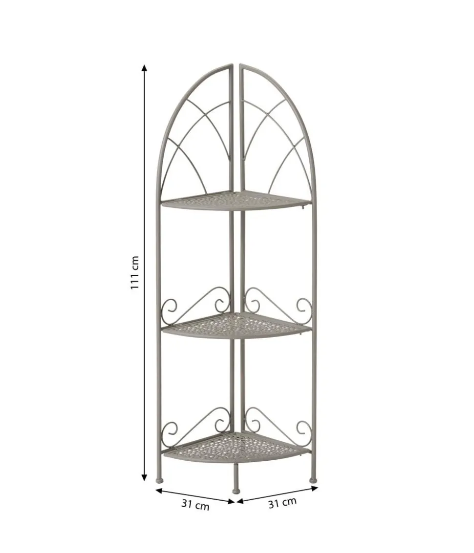 Dehner Eckregal Luca, ca. B31/H111/T31 cm