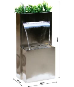 Dehner Edelstahl-Gartenbrunnen Dallas, ca. H89 cm
