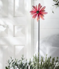 Dehner Eisen-Windrad Blume, ca. H115 cm