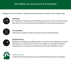 Dehner Gartentisch Nancy, ca. B160/H75/T90 cm
