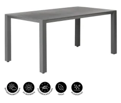 Dehner Gartentisch Palermo, ca. B160/H74/T87 cm