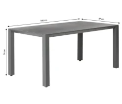 Dehner Gartentisch Palermo, ca. B160/H74/T87 cm