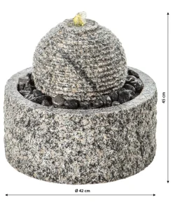 Dehner Granit-Gartenbrunnen Bern, ca. Ø42/H45 cm
