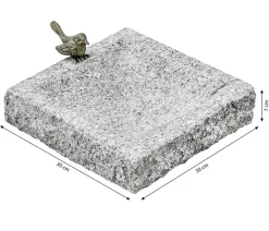 Dehner Granit-Vogeltränke, ca. B30/H7/T30 cm