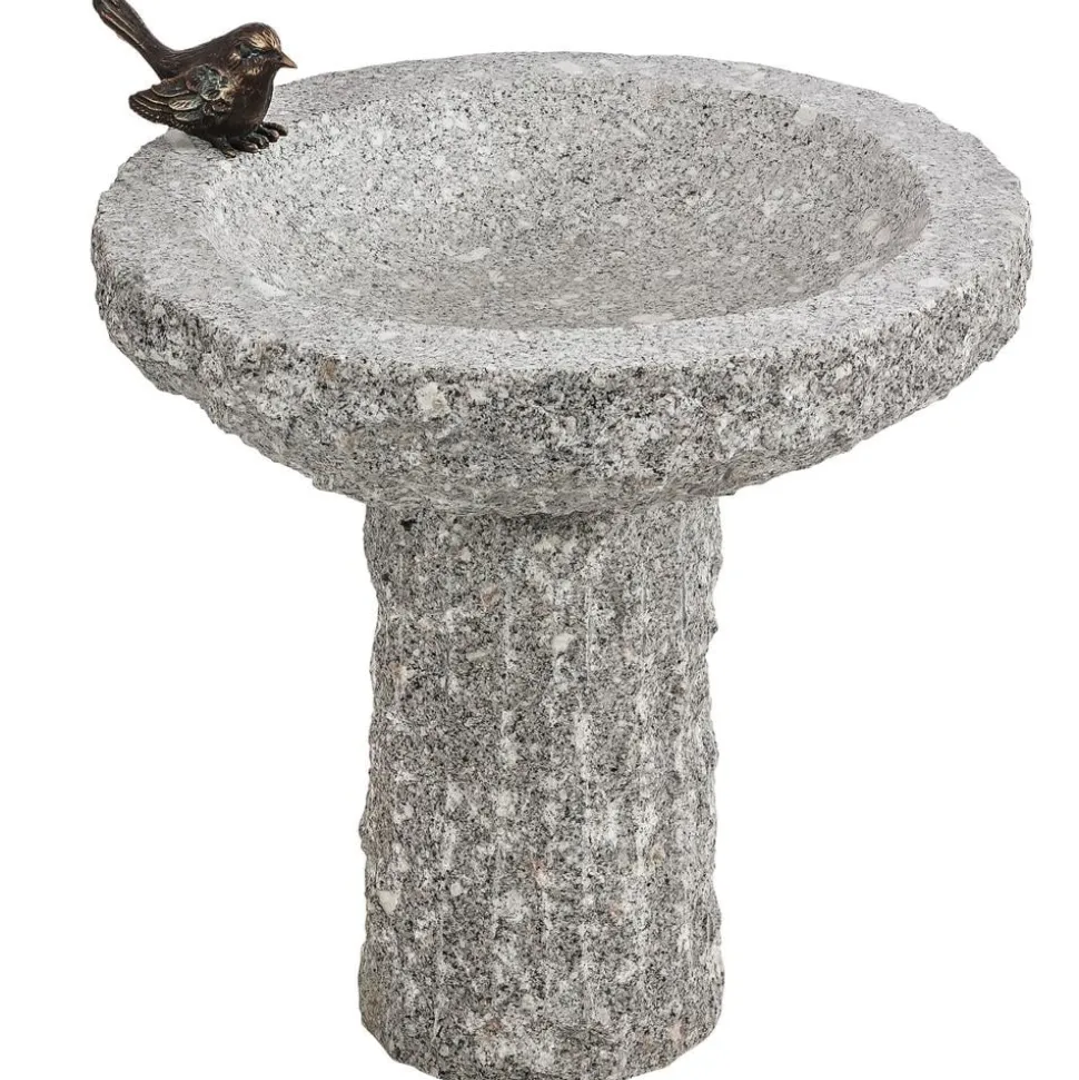 Dehner Granit-Vogeltränke, ca. Ø35/H40 cm