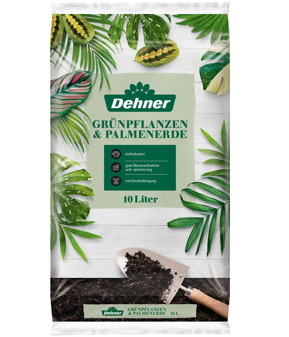 Dehner Grünpflanzen- und Palmenerde, 10 l