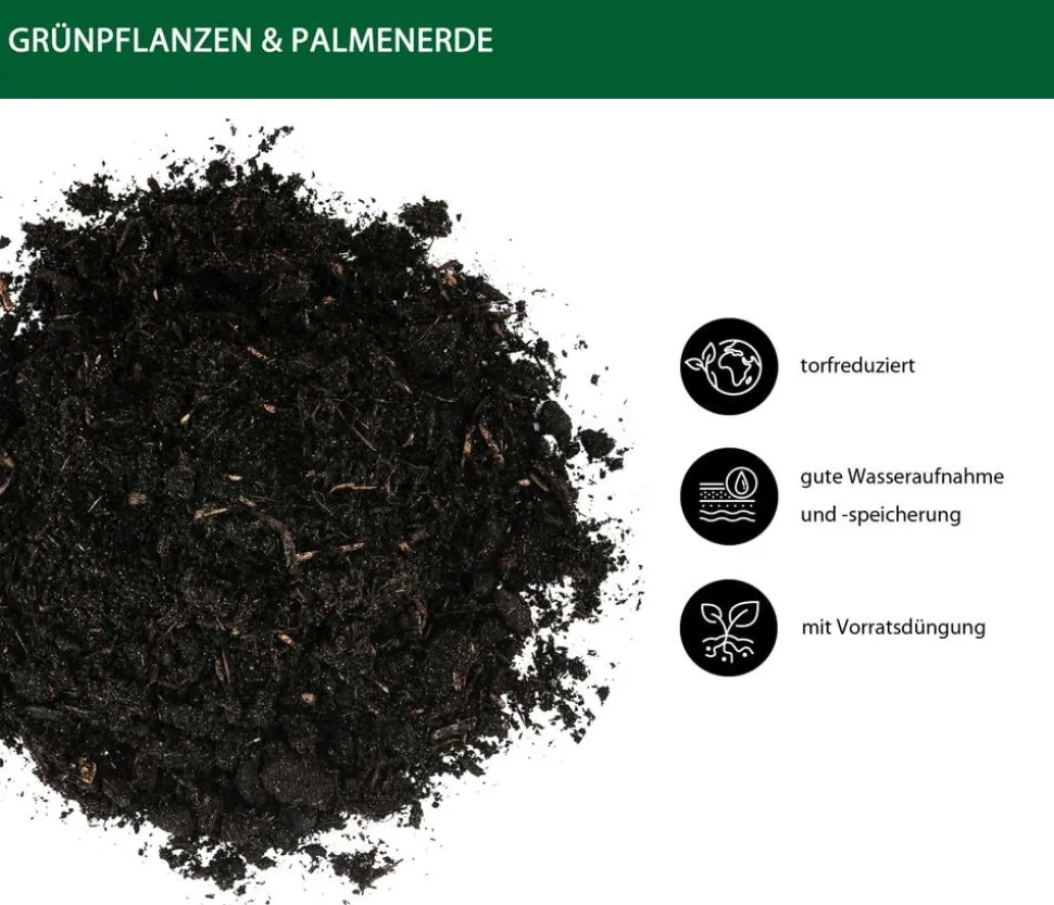Dehner Grünpflanzen- und Palmenerde, 10 l